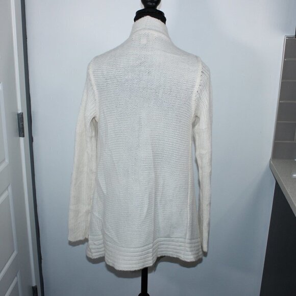 3/$30 Ever New Melbourne Cream Open Cardigan Chunky Weave Size XS - Picture 3 of 4